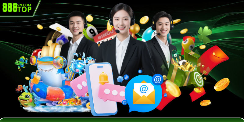 Liên hệ 888Top để nhận sự trợ giúp tận tình