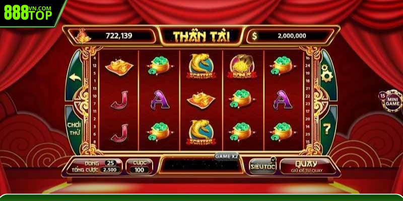 Hình ảnh nổ hũ thần tài rực rỡ